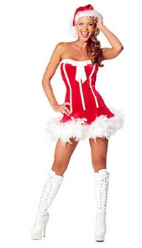Красный YYJ Женские Christmas Party куриное перо фрак